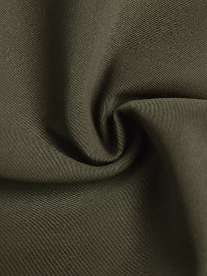 Contrast Collar Button Up Coat The Nichole Collection