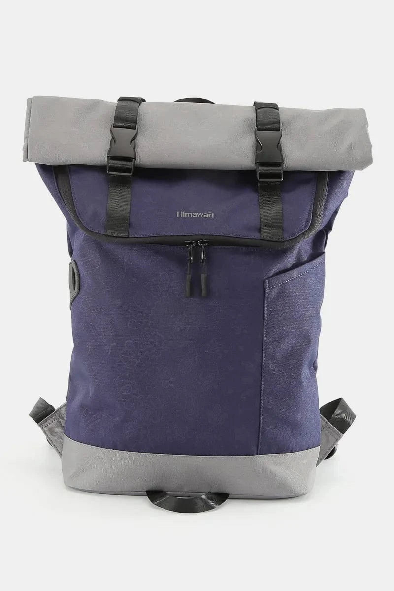 Contrast Waterproof Canvas Backpack Bag Backpacks Gray / One Size The Nichole Collection