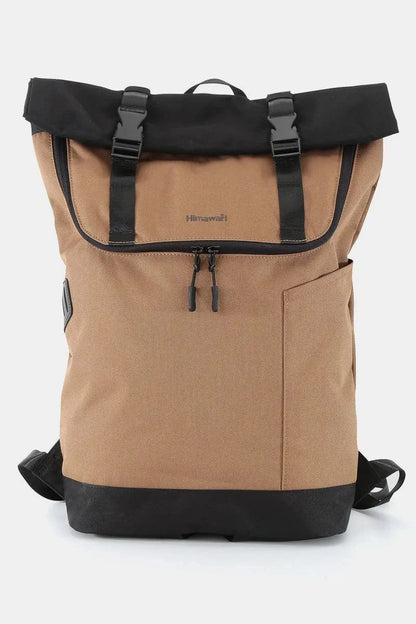 Contrast Waterproof Canvas Backpack Bag Backpacks Mocha / One Size The Nichole Collection