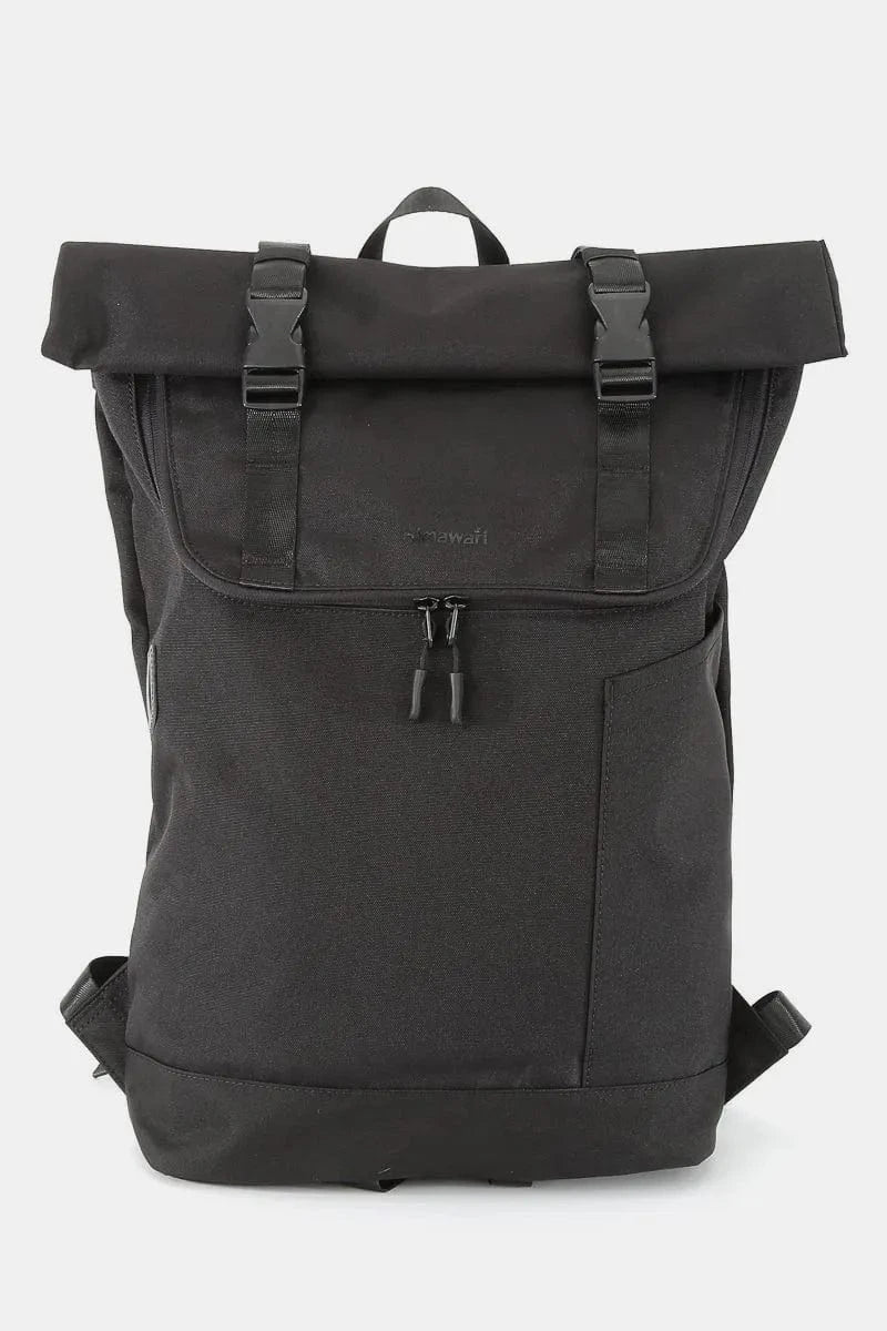Contrast Waterproof Canvas Backpack Bag Backpacks Black / One Size The Nichole Collection