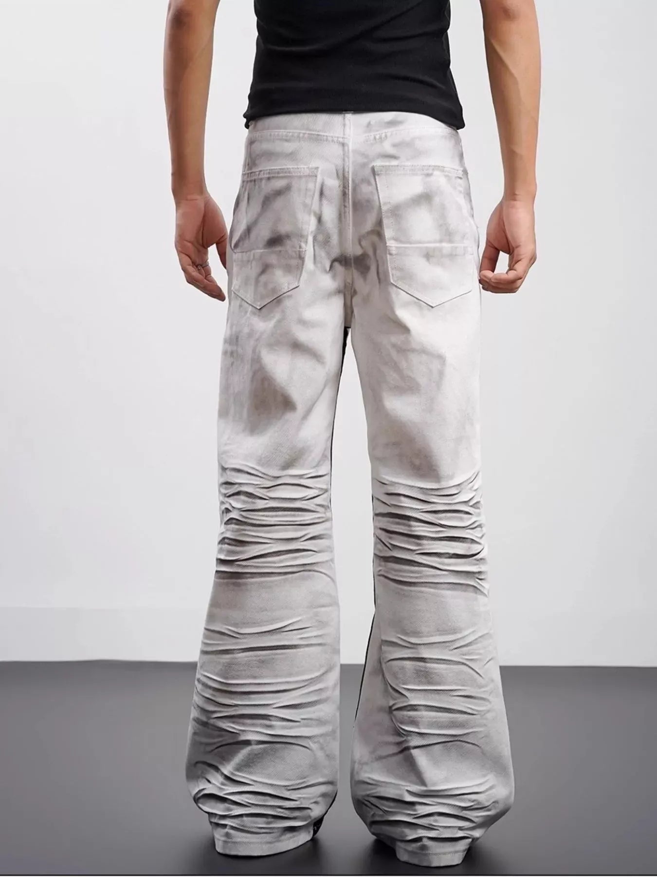 Contrast Wide Leg Jeans | The Nichole Collection