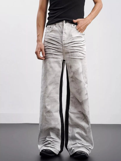 Contrast Wide Leg Jeans | The Nichole Collection