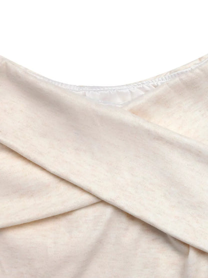 Crisscross Off-Shoulder Long Sleeve Top The Nichole Collection - Official Site