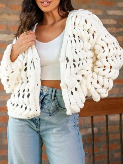 Crochet Button Up Cardigan The Nichole Collection