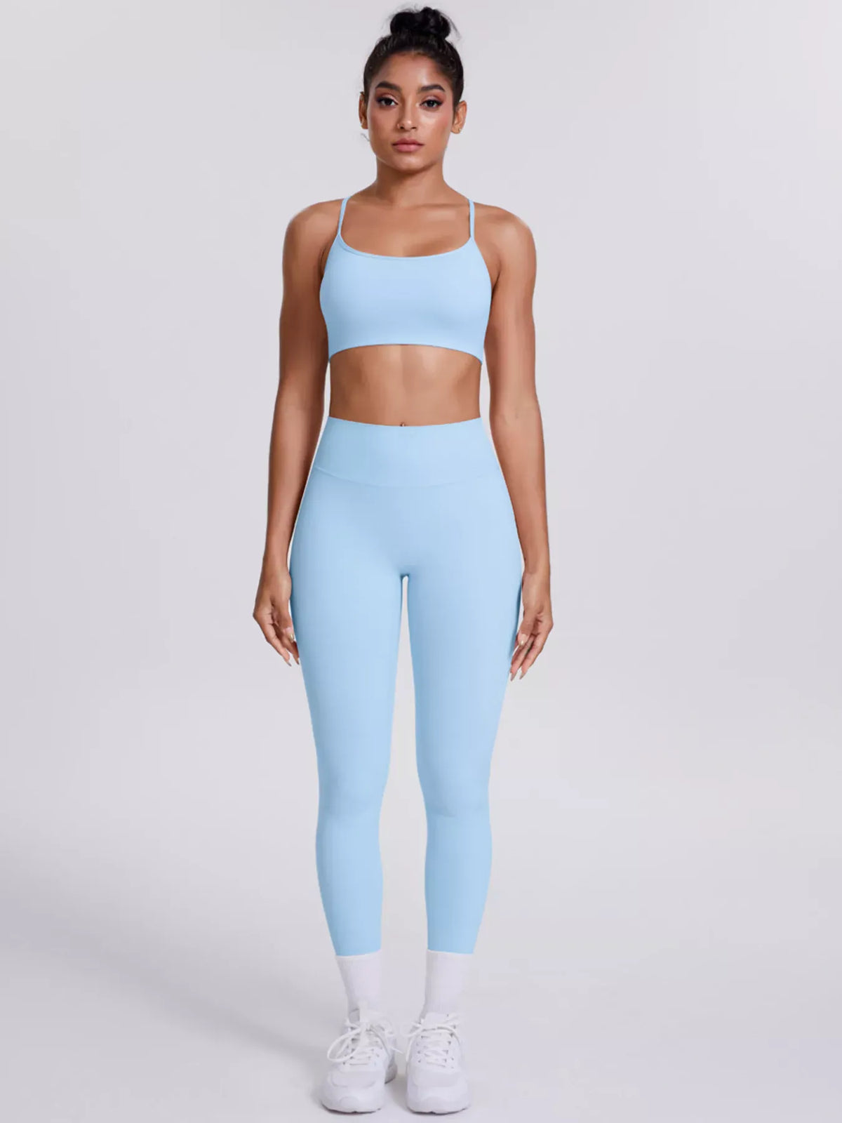 Criss-Cross Back Cami and Leggings Active Set The Nichole Collection - Official Site