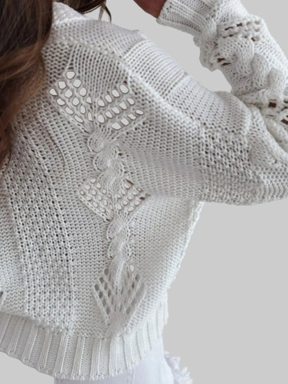 Button Up V-Neck Cardigan | The Nichole Collection