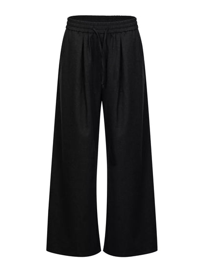 Men's Wide-Leg Drawstring Casual Pants Jonathan M Collection