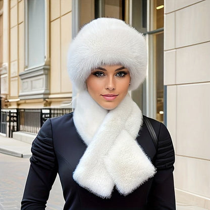 2pcs Set: Cozy Faux Fur Hat & Scarf Combo The Nichole Collection - Official Site
