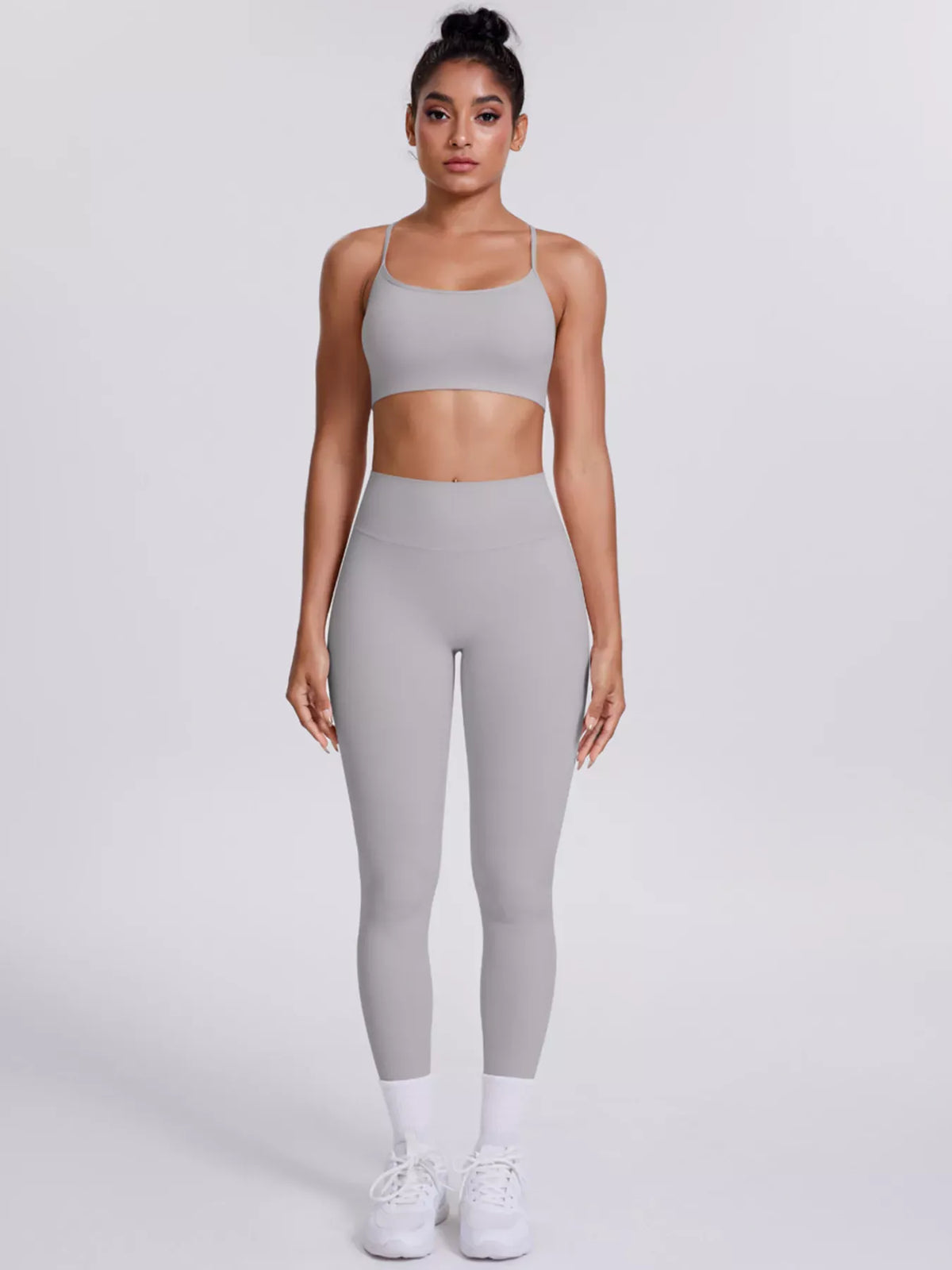 Criss-Cross Back Cami and Leggings Active Set The Nichole Collection - Official Site
