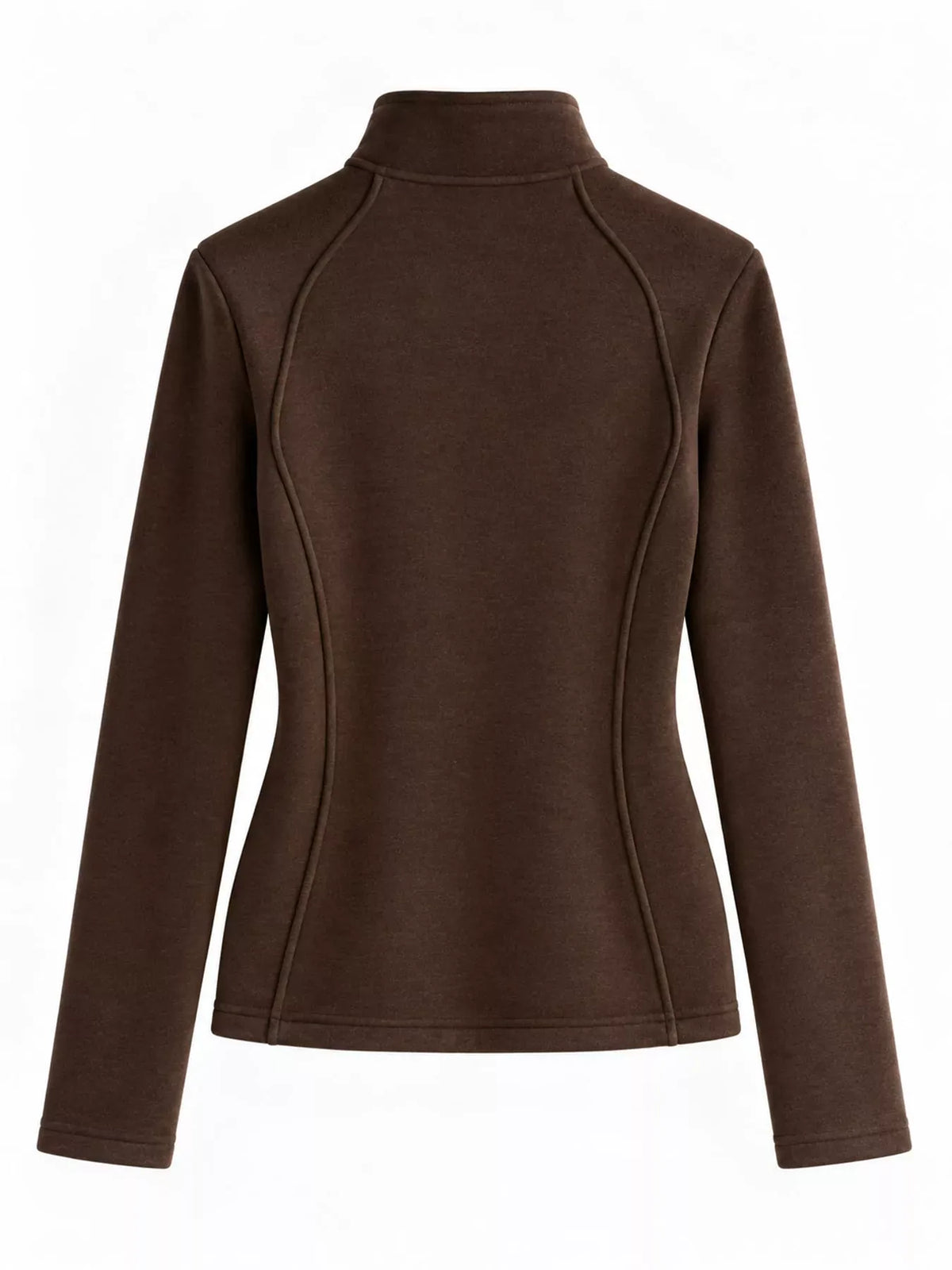 Sculpted Fit Fleece-Lined Zip-Up Jacket The Nichole Collection - Official Site