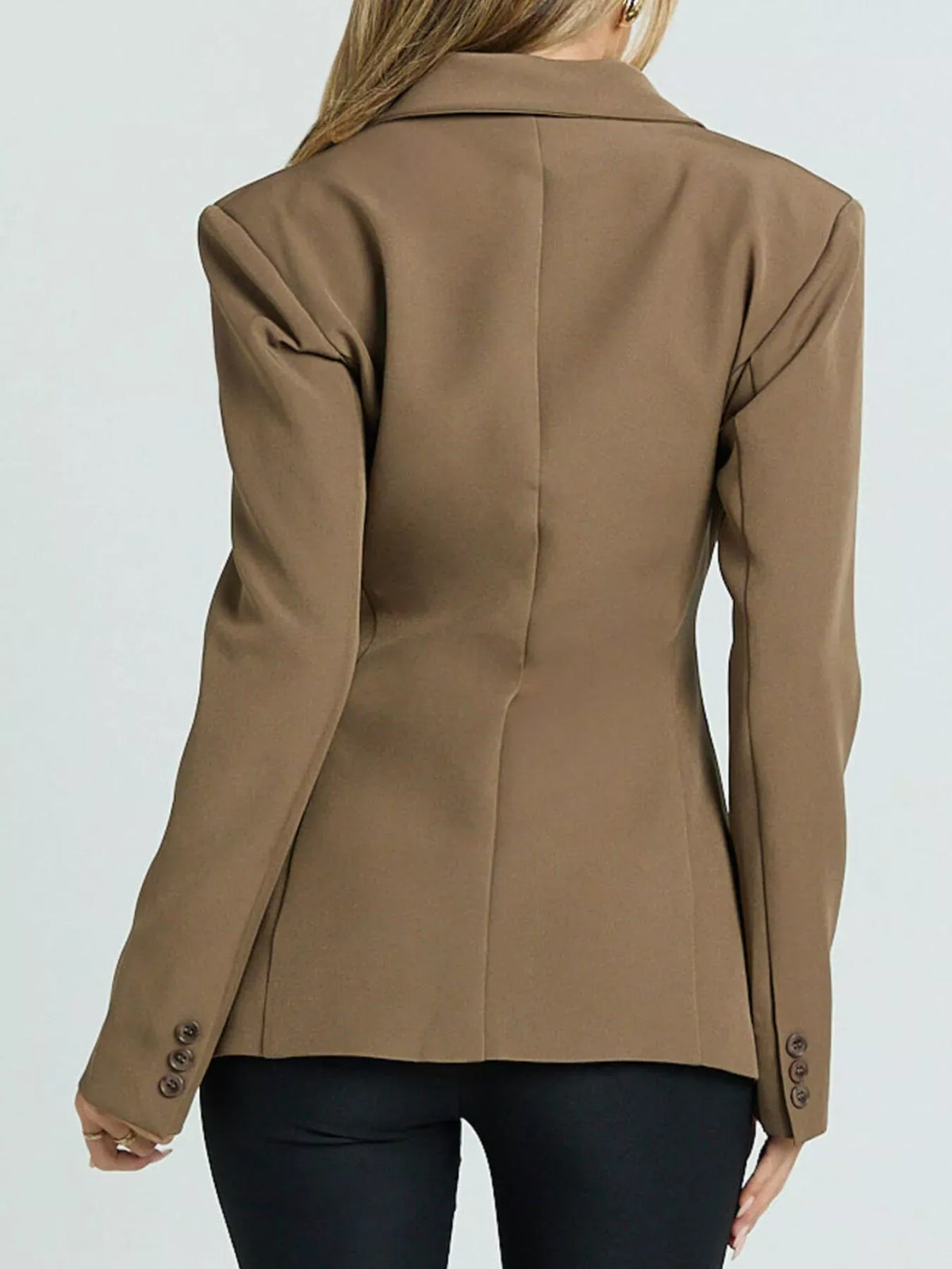 Lapel-Collar One-Button Blazer The Nichole Collection
