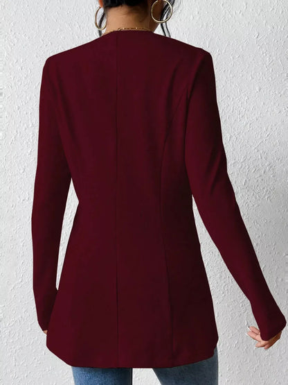Single-Button Long-Sleeve Blazer The Nichole Collection - Official Site