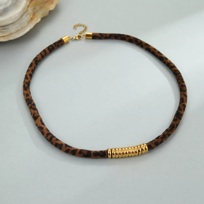 BERKSHIRE SCULPTED LEOPARD CHARM NECKLACE The Nichole Collection - Official Site