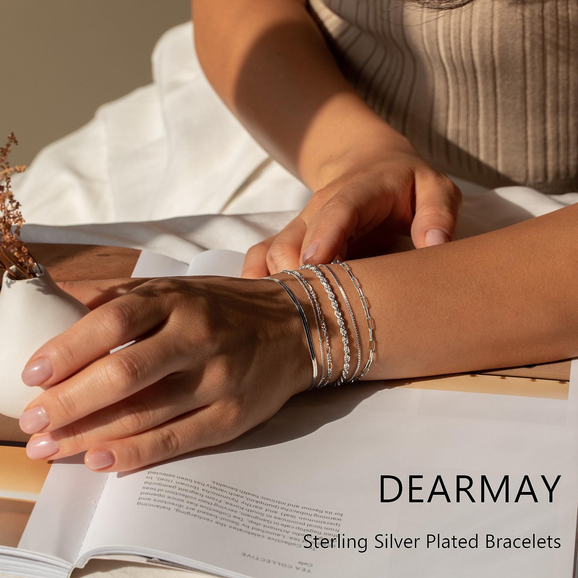 Dainty Gold Stackable Chain Bracelet Set The Nichole Collection