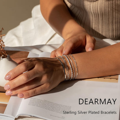 Dainty Gold Stackable Chain Bracelet Set The Nichole Collection