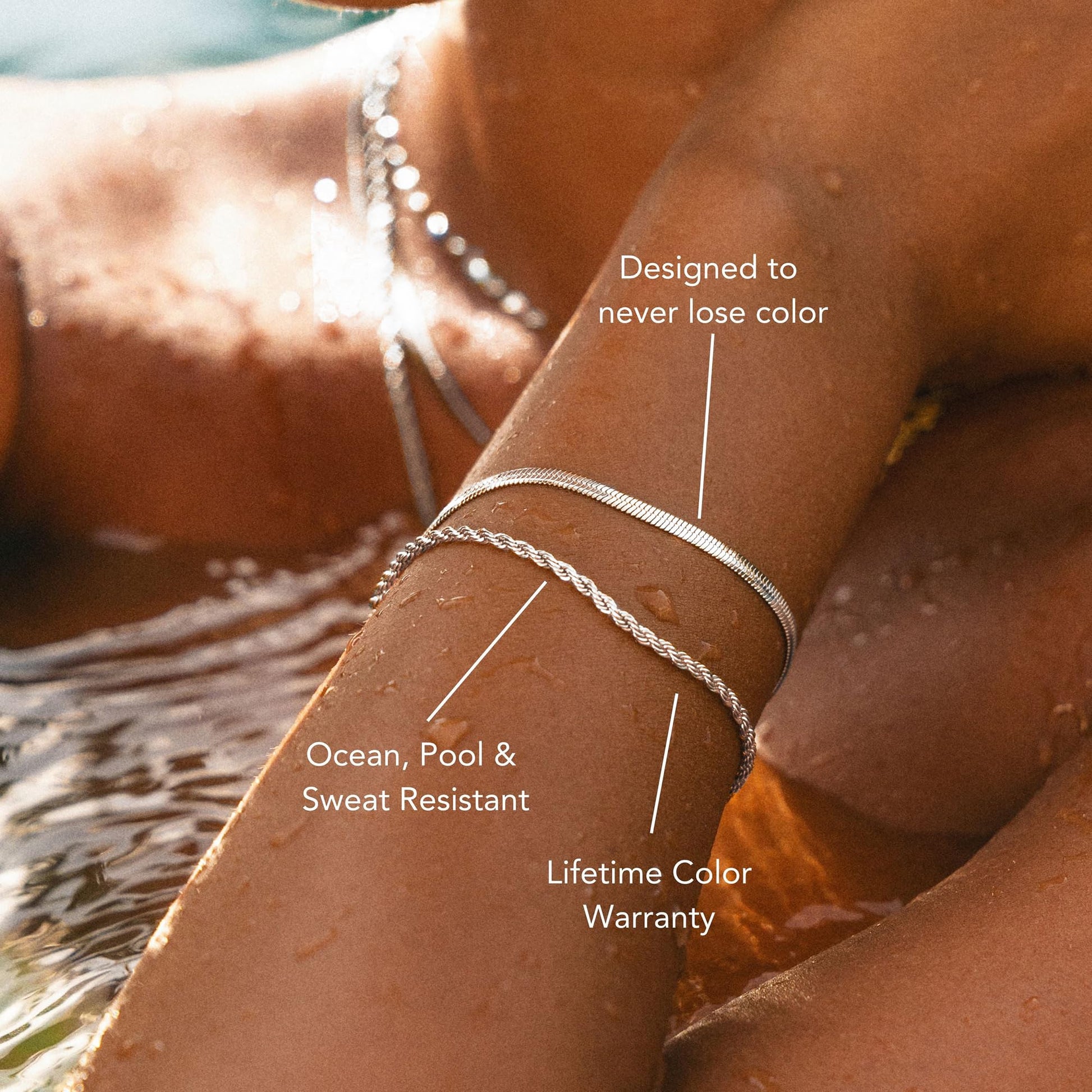 Dainty Gold Stackable Chain Bracelet Set The Nichole Collection