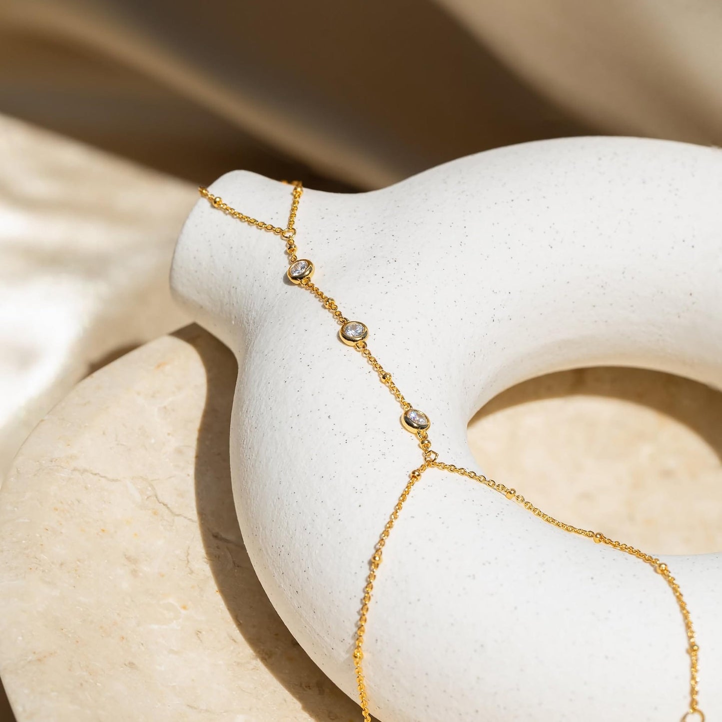 Dainty Gold Stackable Chain Bracelet Set The Nichole Collection