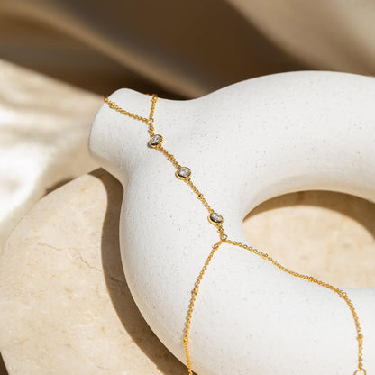 Dainty Gold Stackable Chain Bracelet Set The Nichole Collection