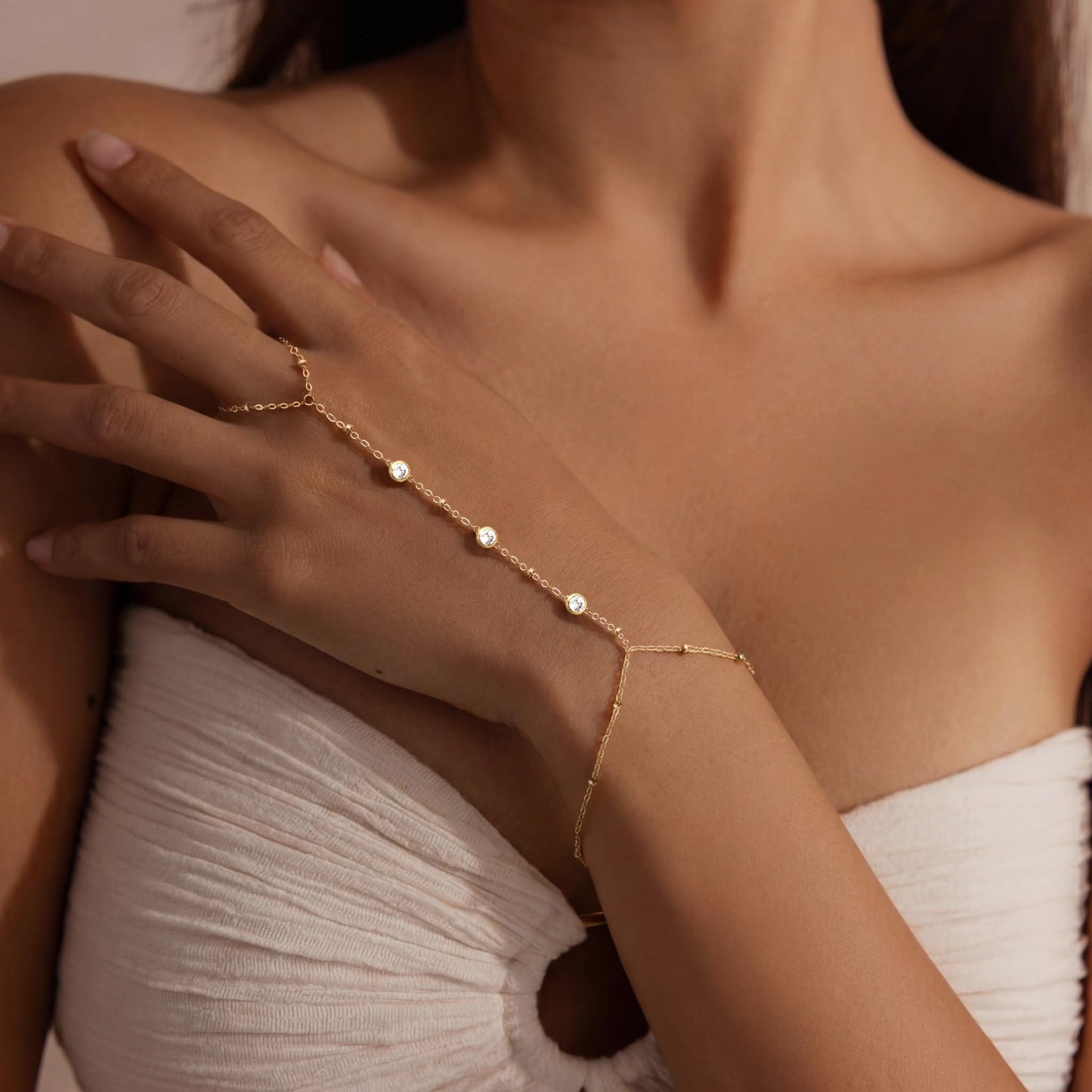 Dainty Gold Stackable Chain Bracelet Set The Nichole Collection