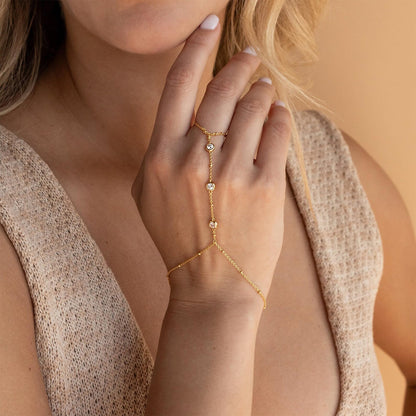 Dainty Gold Stackable Chain Bracelet Set The Nichole Collection
