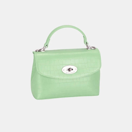 David Jones "Camille Chic" Structured Bag Light Green / One Size The Nichole Collection
