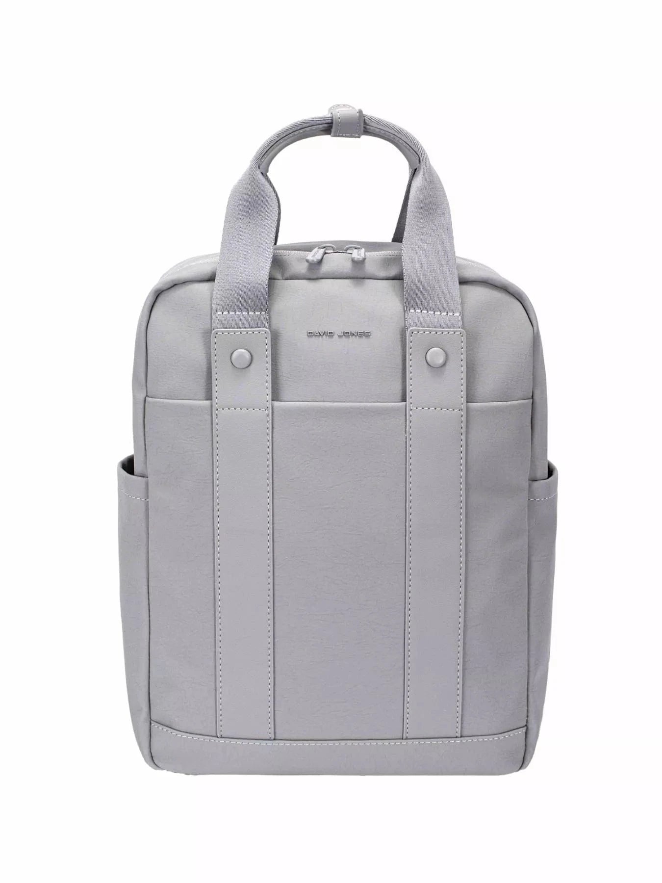 David Jones Canvas Backpack Bag with Dual Handle STEEL GRAY / One Size The Nichole Collection