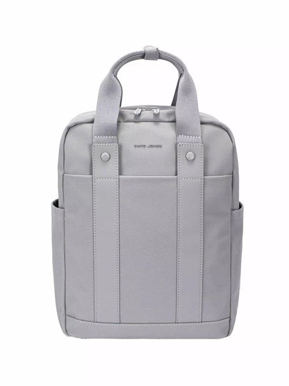 David Jones Canvas Backpack Bag with Dual Handle STEEL GRAY / One Size The Nichole Collection