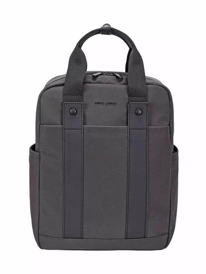 David Jones Canvas Backpack Bag with Dual Handle BLACK / One Size The Nichole Collection