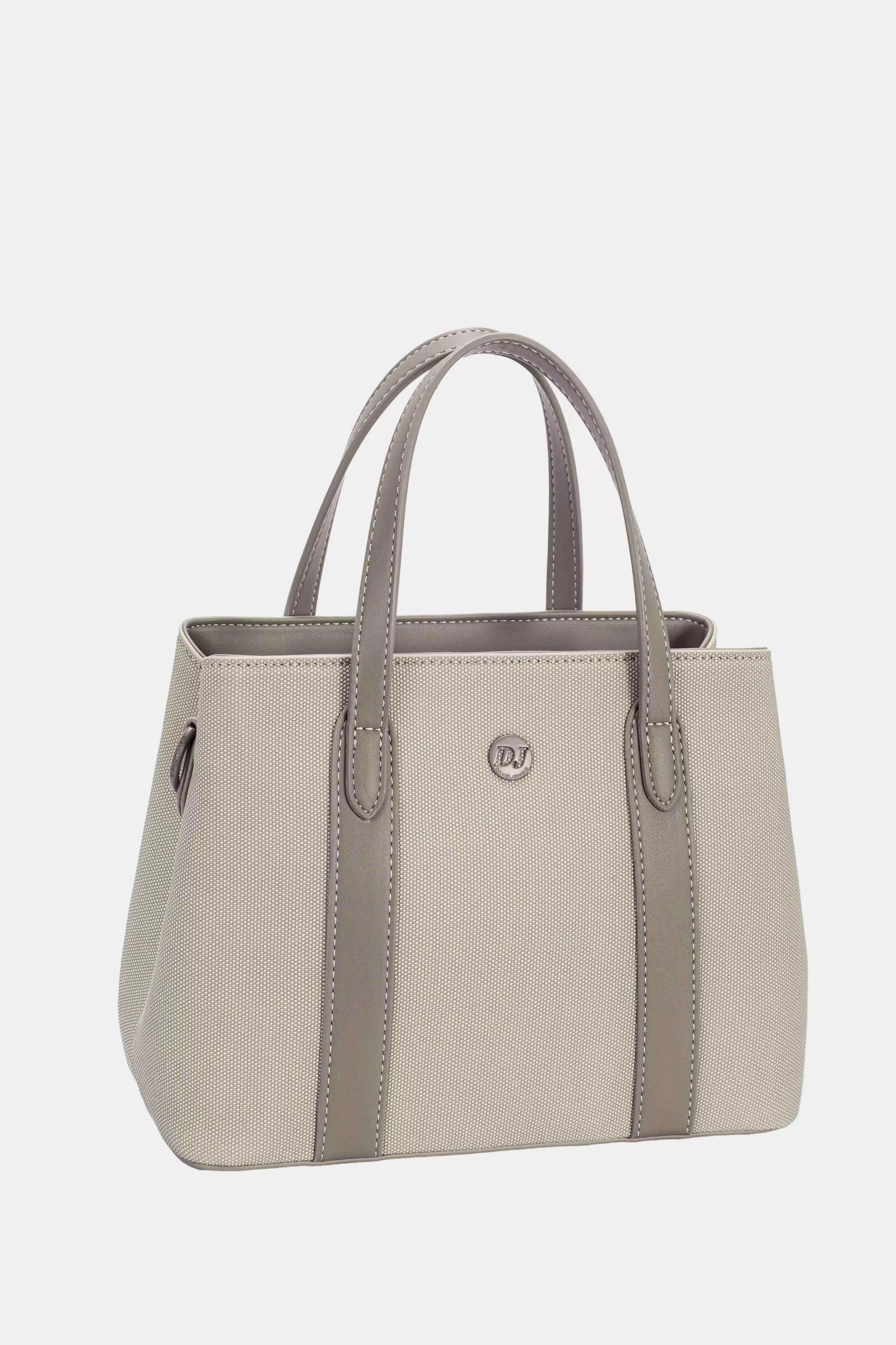 David Jones Canvas Handbag with Leather Trim FUNGI / One Size The Nichole Collection