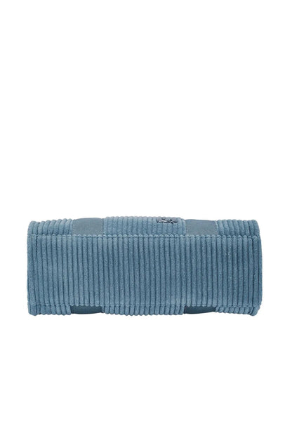 David Jones Corduroy Handbag Bag with Charm Detail BERING SEA / One Size The Nichole Collection