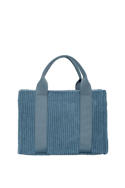 David Jones Corduroy Handbag Bag with Charm Detail BERING SEA / One Size The Nichole Collection