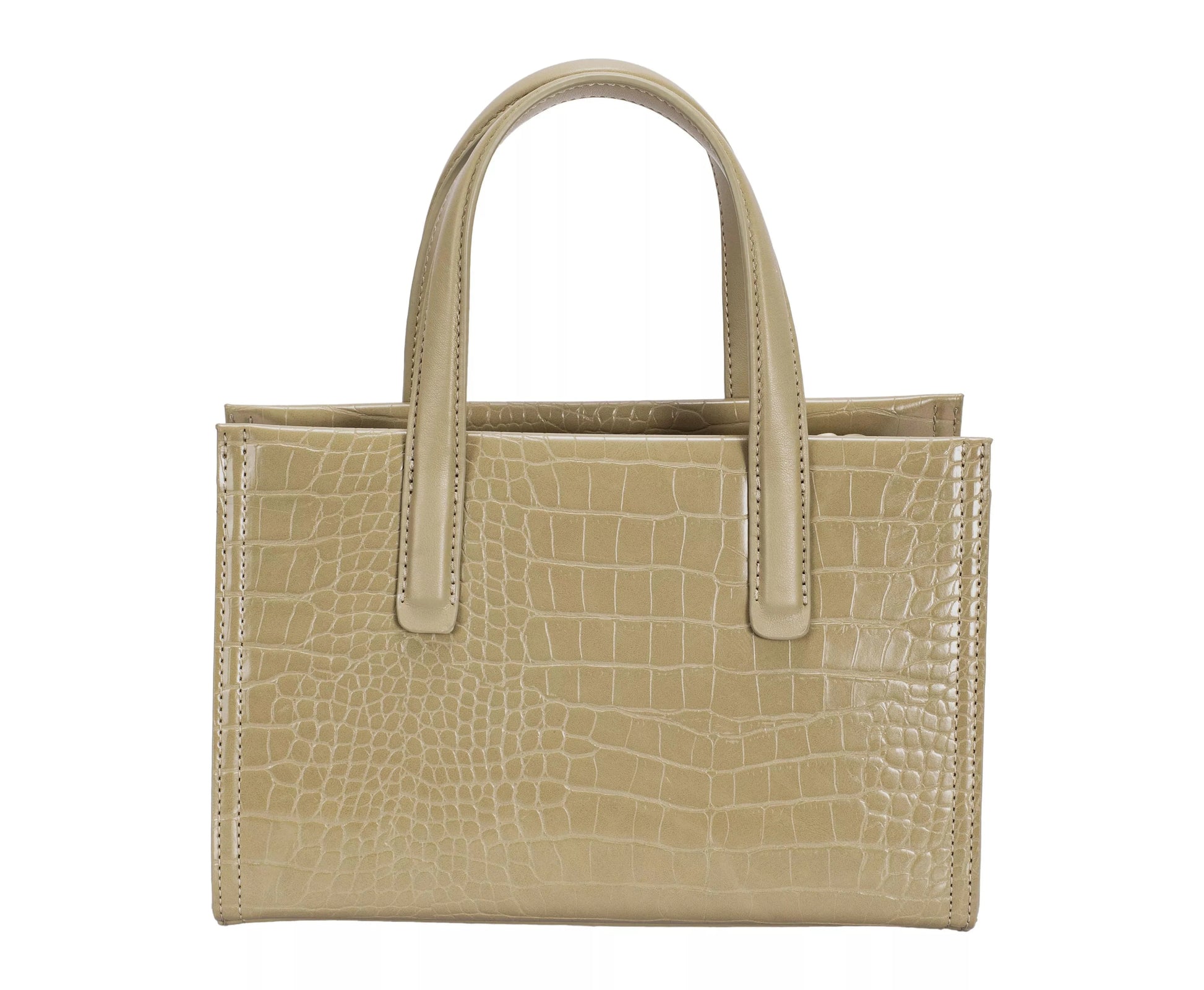 David Jones Crocodile Pattern Handbag OLIVE BRANCH / One Size The Nichole Collection