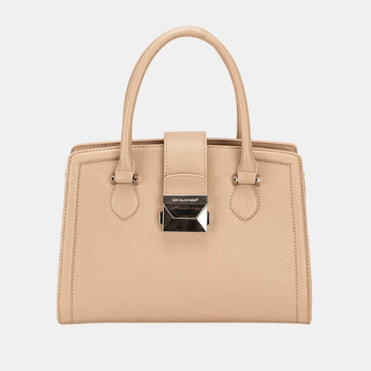 David Jones PU Leather Handbag Camel / One Size The Nichole Collection