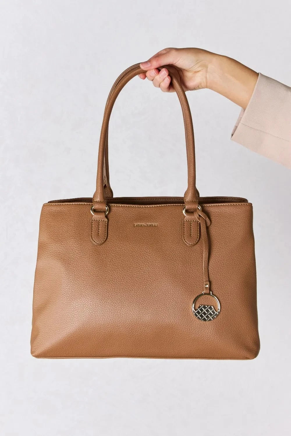 David Jones Structured Leather Handbag Handbags The Nichole Collection