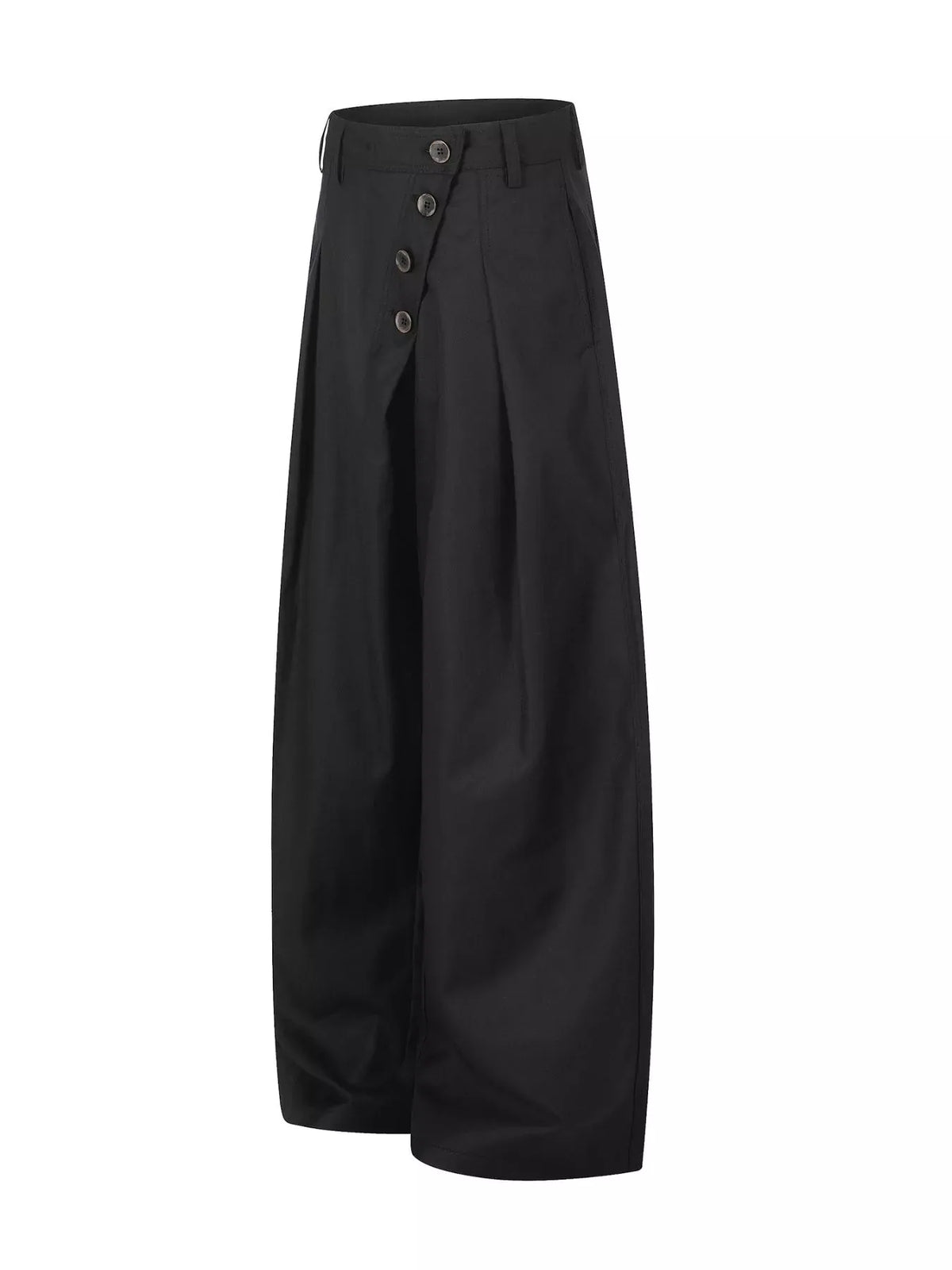Men's Asymmetrical Button Wide-Leg Pants The Nichole Collection
