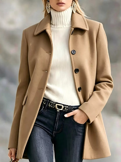 Cashmere-Blend Tailored Coat The Nichole Collection