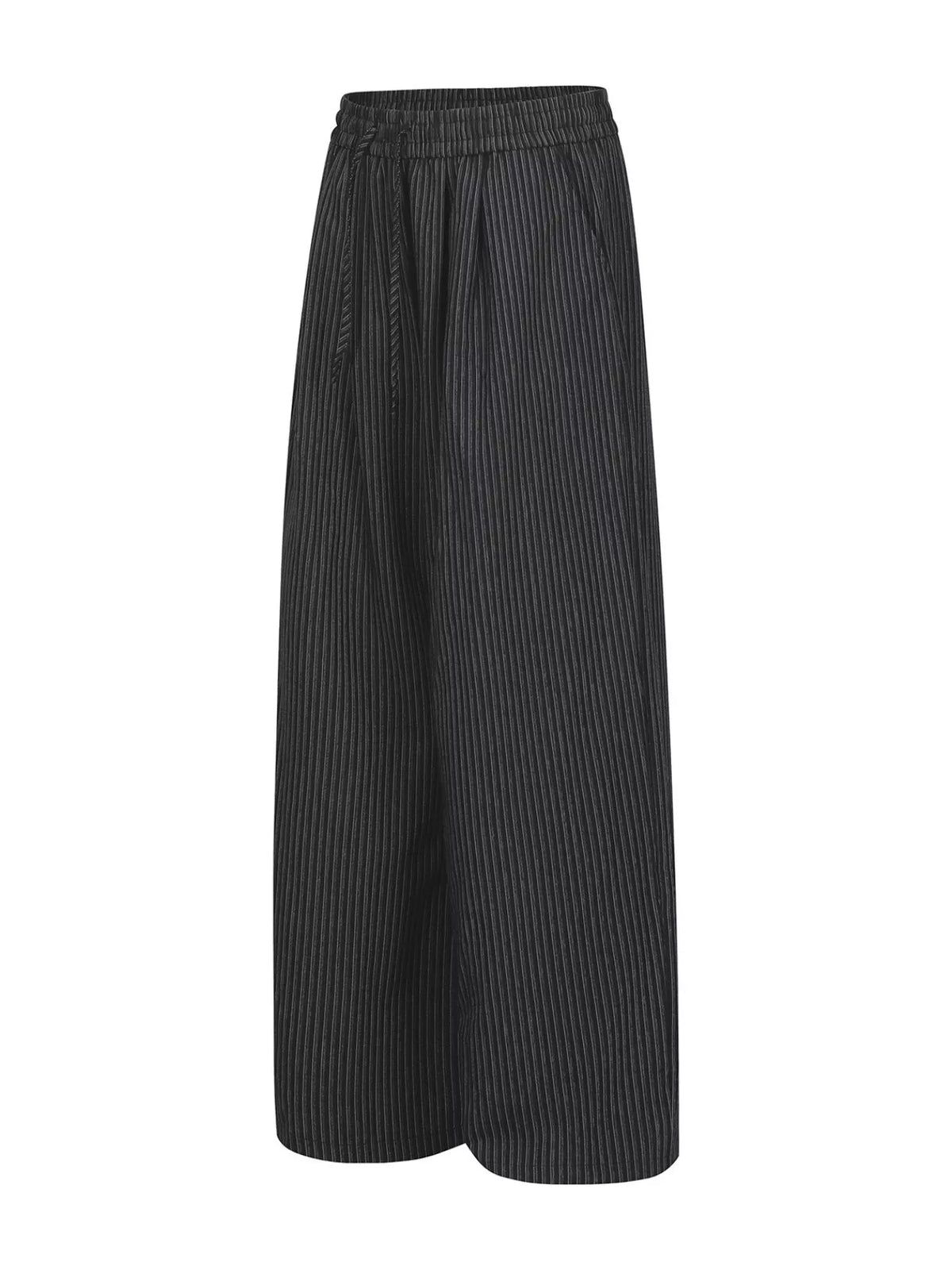 Men's Striped Wide-Leg Drawstring Pants The Nichole Collection