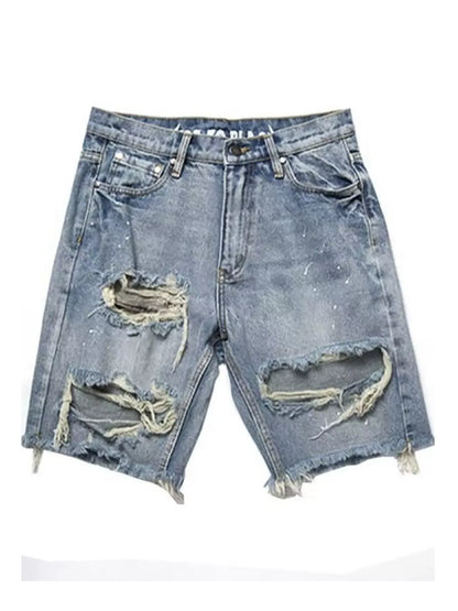 Distressed Denim Shorts | The Nichole Collection