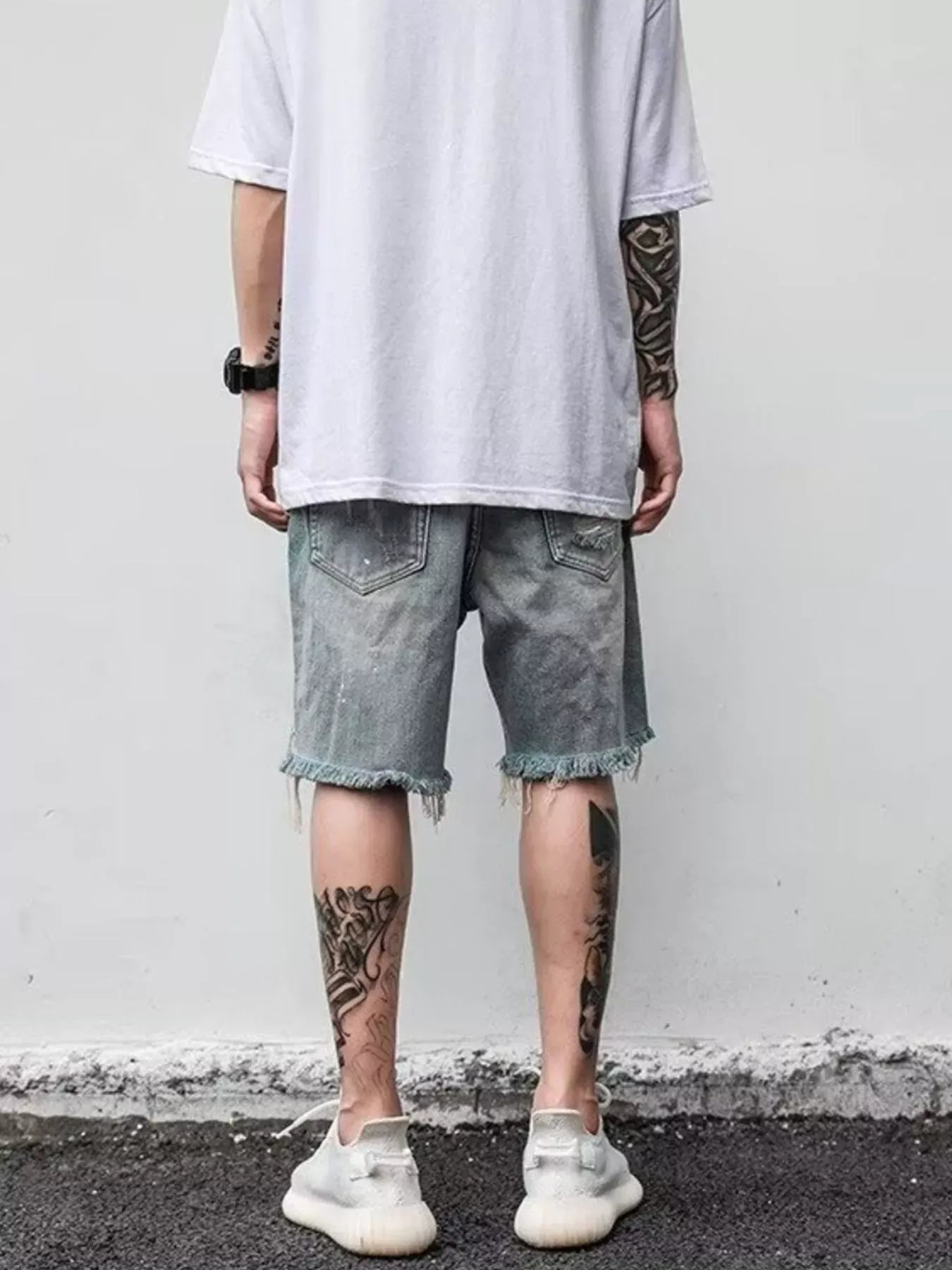 Distressed Denim Shorts | The Nichole Collection