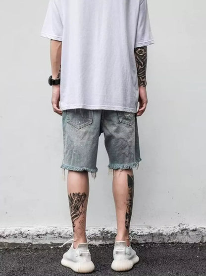 Distressed Denim Shorts | The Nichole Collection