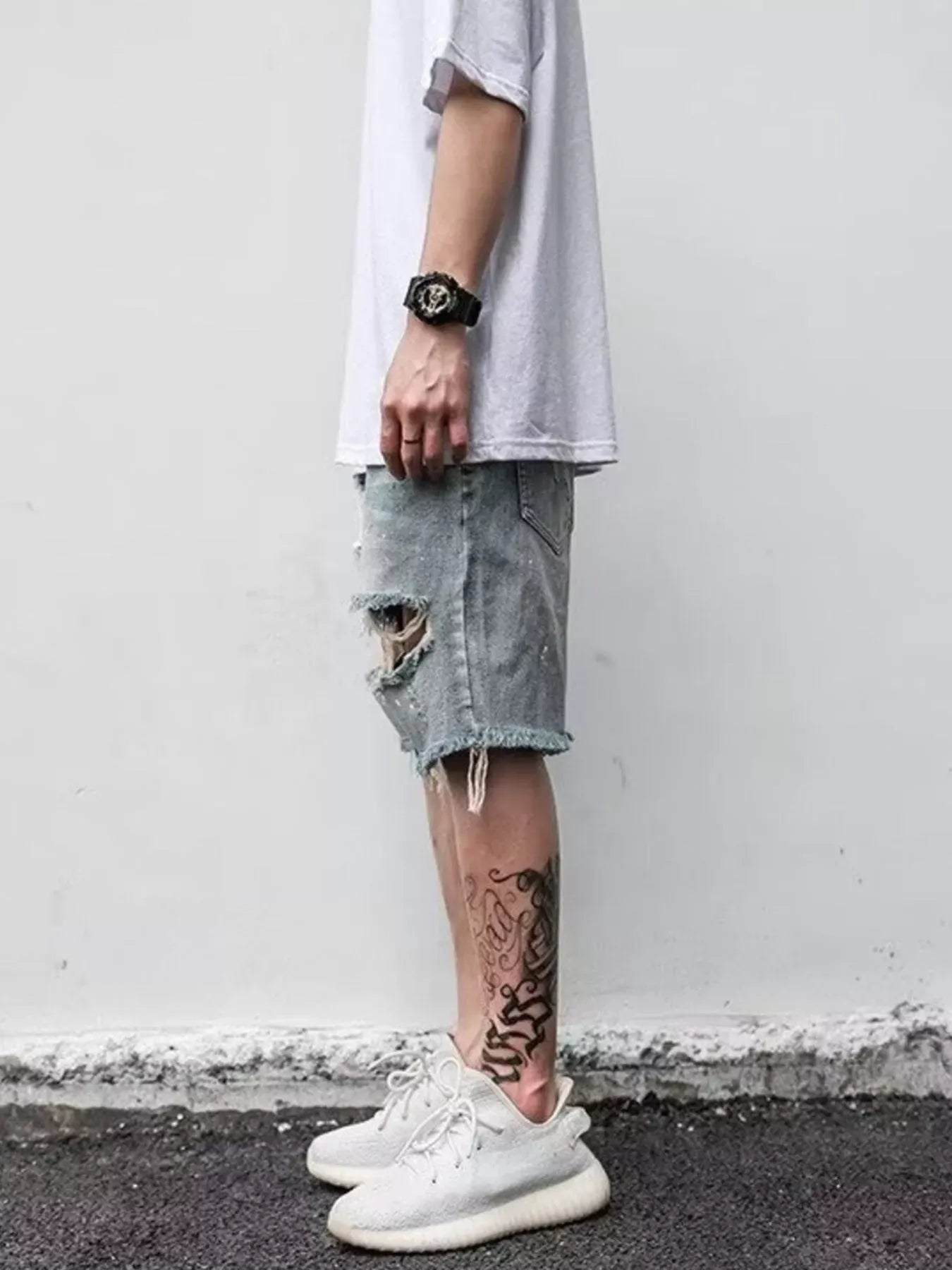 Distressed Denim Shorts | The Nichole Collection