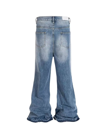 Distressed Wide Leg Jeans | The Nichole Collection