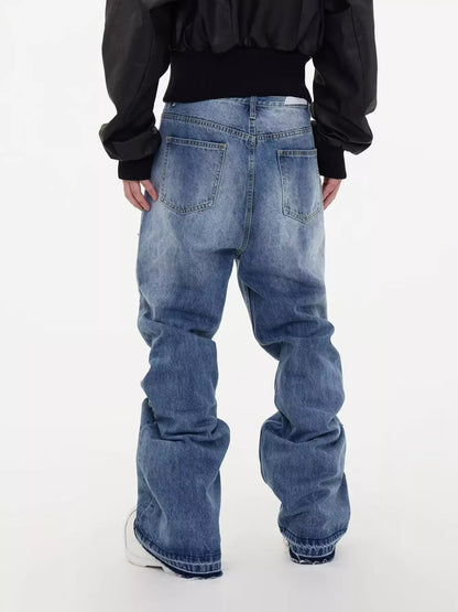 Distressed Wide Leg Jeans | The Nichole Collection