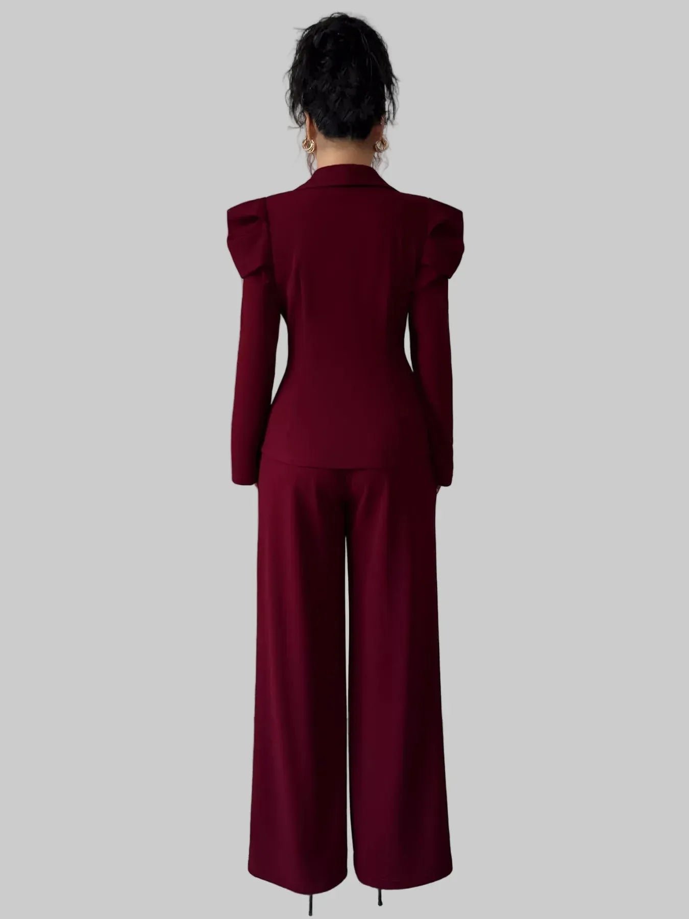 Double-Breasted Blazer and Pants Suit Set Women's Sets The Nichole Collection