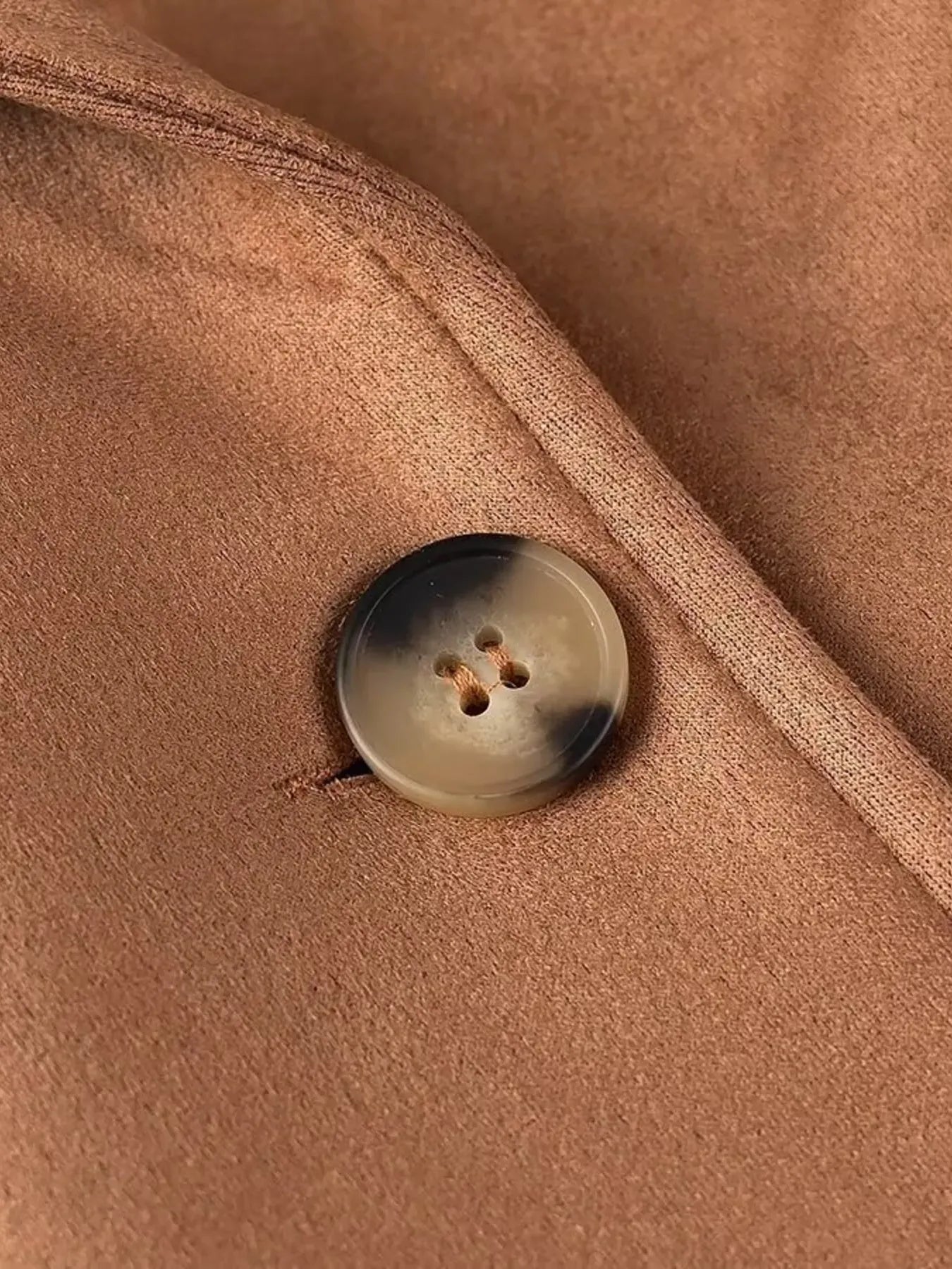 Double-Breasted Lapel Collar Long Coat The Nichole Collection