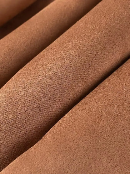 Double-Breasted Lapel Collar Long Coat The Nichole Collection