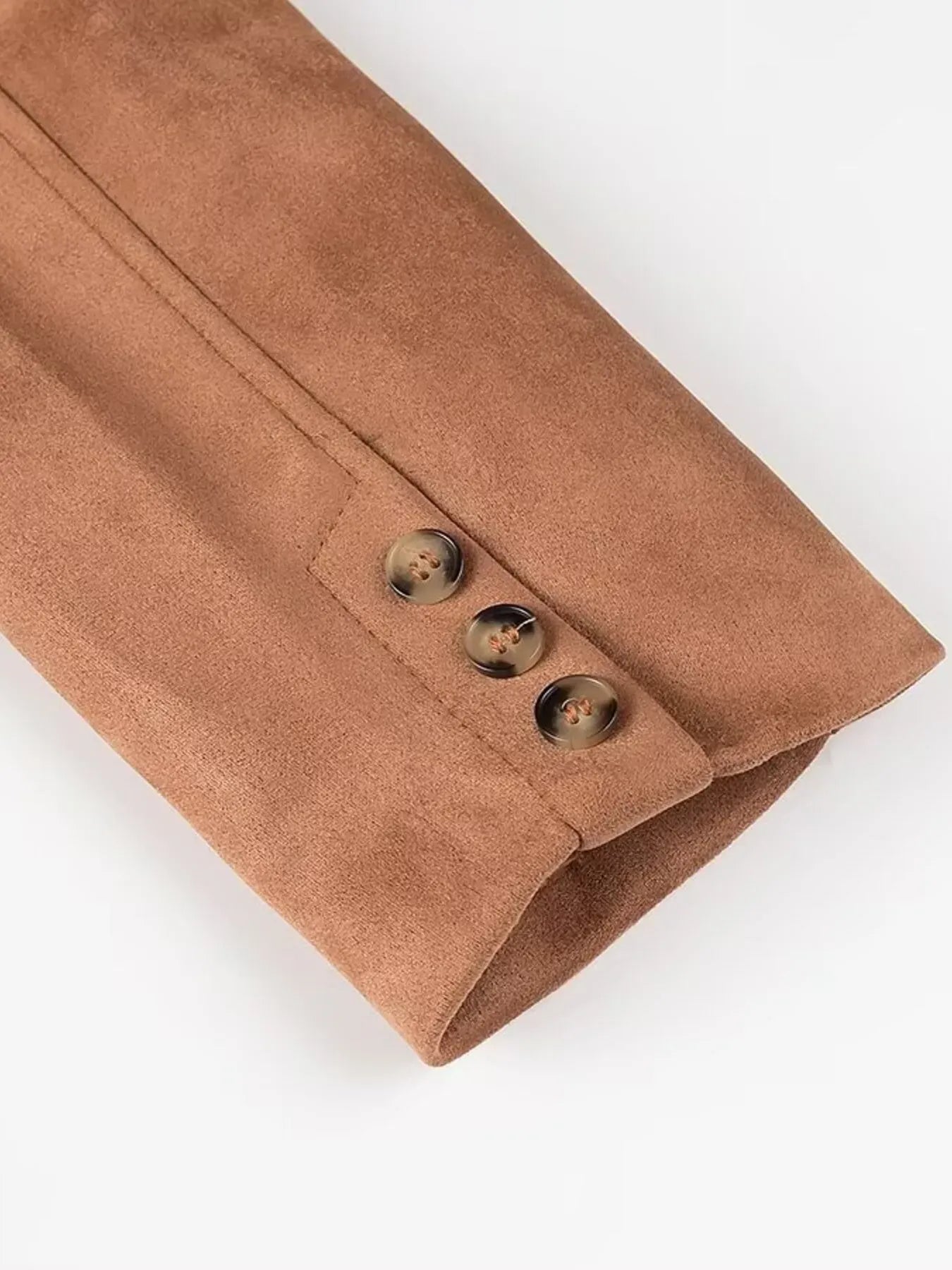 Double-Breasted Lapel Collar Long Coat The Nichole Collection