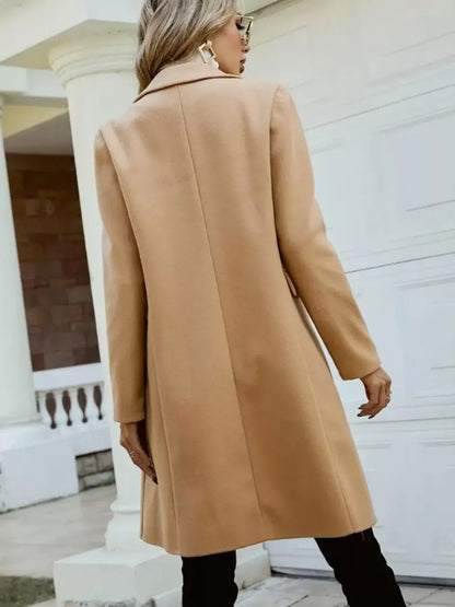 Double-Breasted Longline Coat The Nichole Collection