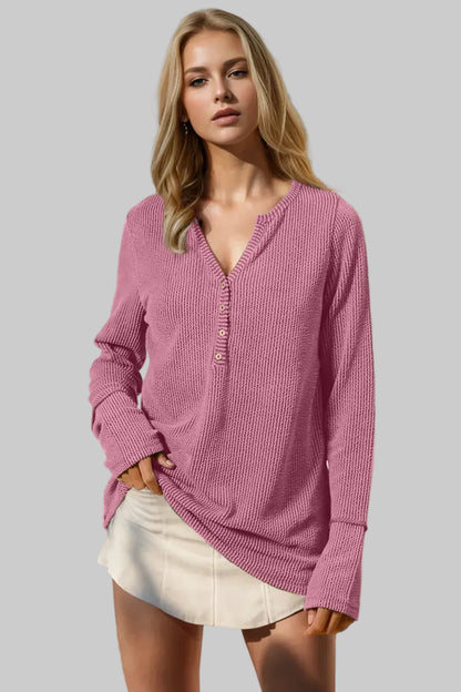 Long Sleeve Tops for Women Crew Neck Casual Knit Pullover The Nichole Collection