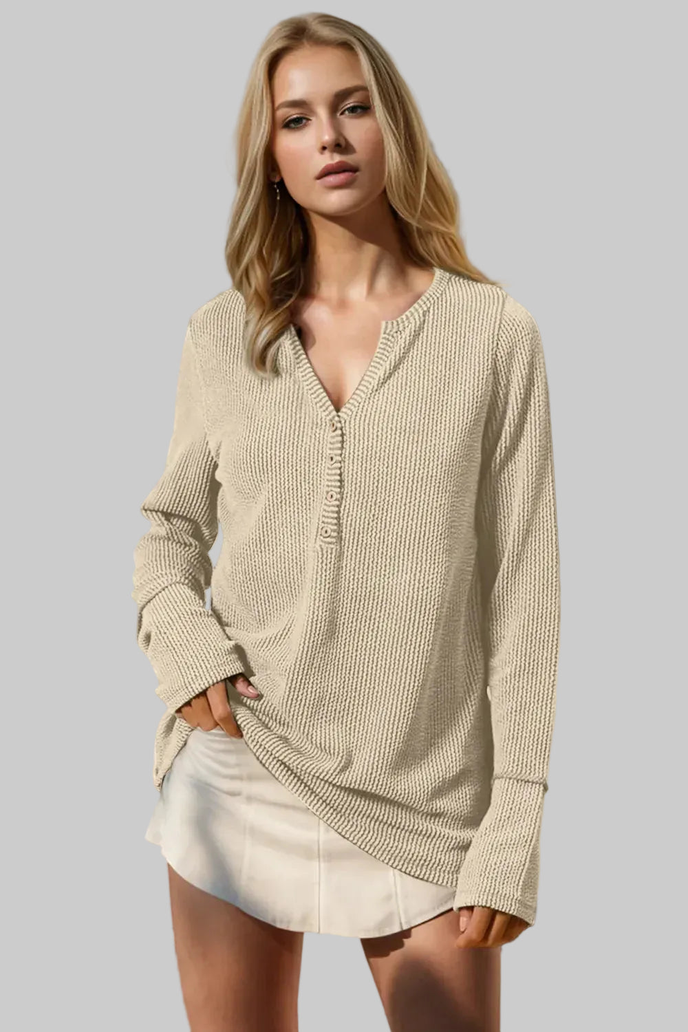 Long Sleeve Tops for Women Crew Neck Casual Knit Pullover The Nichole Collection